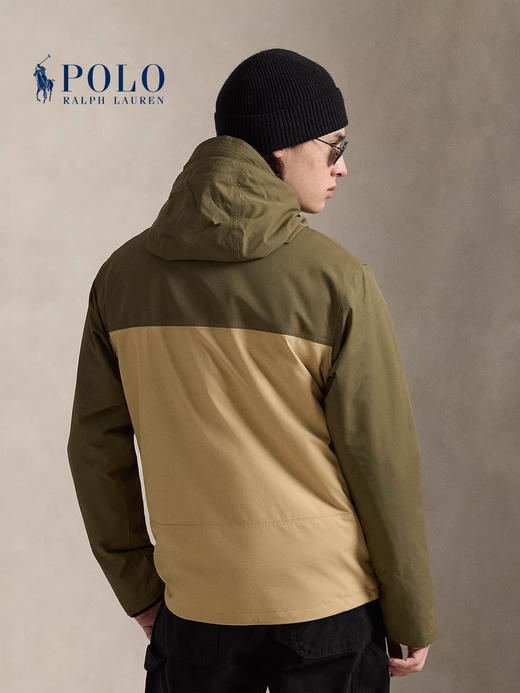 压胶工艺+双拉链设计，软壳冲锋衣一枚。户外登山连帽夹克E031788 商品图8