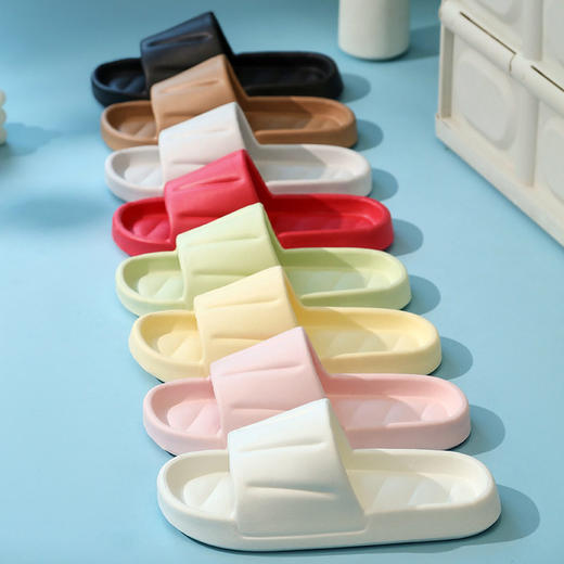 清仓【9.9抢EVA静音拖鞋】家居舒适拖鞋 厚底简约凉拖 男女同款 木地板/宿舍 家居浴室拖鞋 多场景使用 柔韧材质防滑纹理大底 商品图1