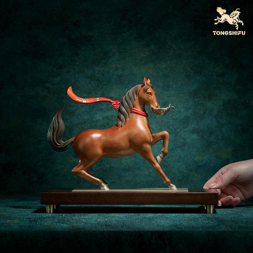 铜师傅 陕西历史博物馆系列《盛世华章 · 舞马献瑞铜摆件》摆件 商品图4
