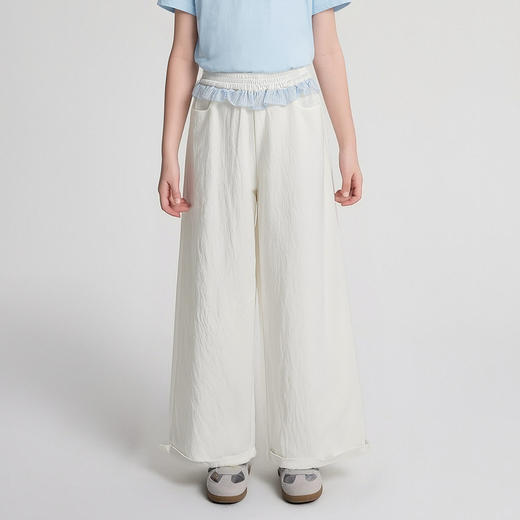 笛莎Deesha 2026年夏季新款中童女童休闲直筒裤裤子 商品图0