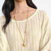 【ZJ】【朱珠同款】伊芙丽金色复古气质百搭长链项链2026新款1H39AL0051 商品缩略图0