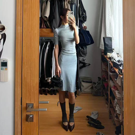 ROMI STUDIO“简约优雅”100%桑蚕丝细密斜纹直筒半身裙RWDSXT1631 商品图1