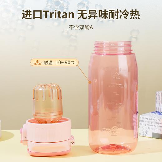 儒乐便携凉水杯，防摔大容量550mL/750mL，直饮/吸嘴/茶仓多款可选，送背带便携水杯 商品图6