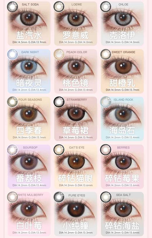 budercon 正品年抛&半年抛99/5副,大蜜糖大冰糖大兔子黑茉莉 商品图5