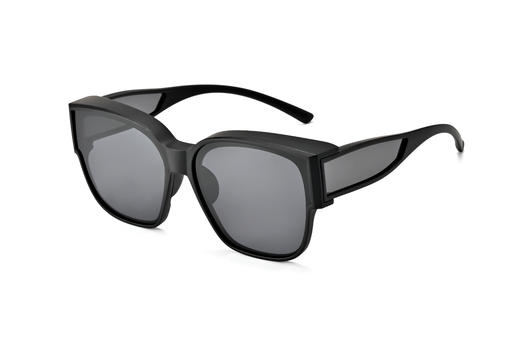 【E】ZERSER姿森两用墨镜近视套镜大框显脸小太阳镜580套镜 商品图1