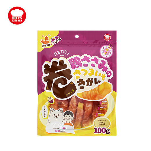 地狱厨房小食厨师犬用鸡肉脆皮卷绕红薯肉排香肠磨牙狗零食 商品图4