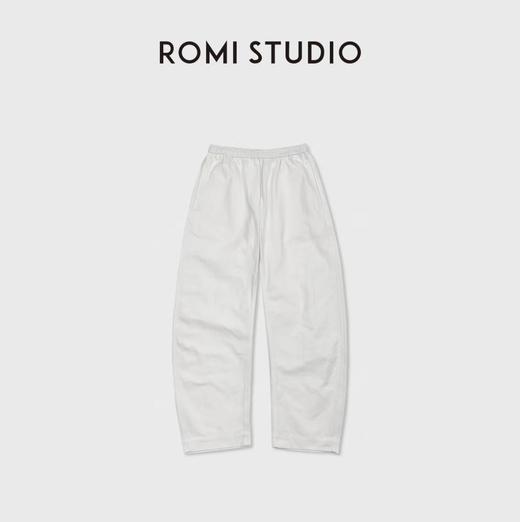 ROMI STUDIO“弯刀裤”全棉挺括肌理感抽绳松紧腰弯刀裤 RWCSX87347 商品图0
