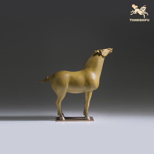 铜师傅 陕西历史博物馆系列《三彩仰头马铜摆件》青铜摆件 商品图2