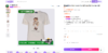 美式卡通tee，松弛感印花半袖儿。本白色复古圆领纯棉t恤E031760 商品缩略图5
