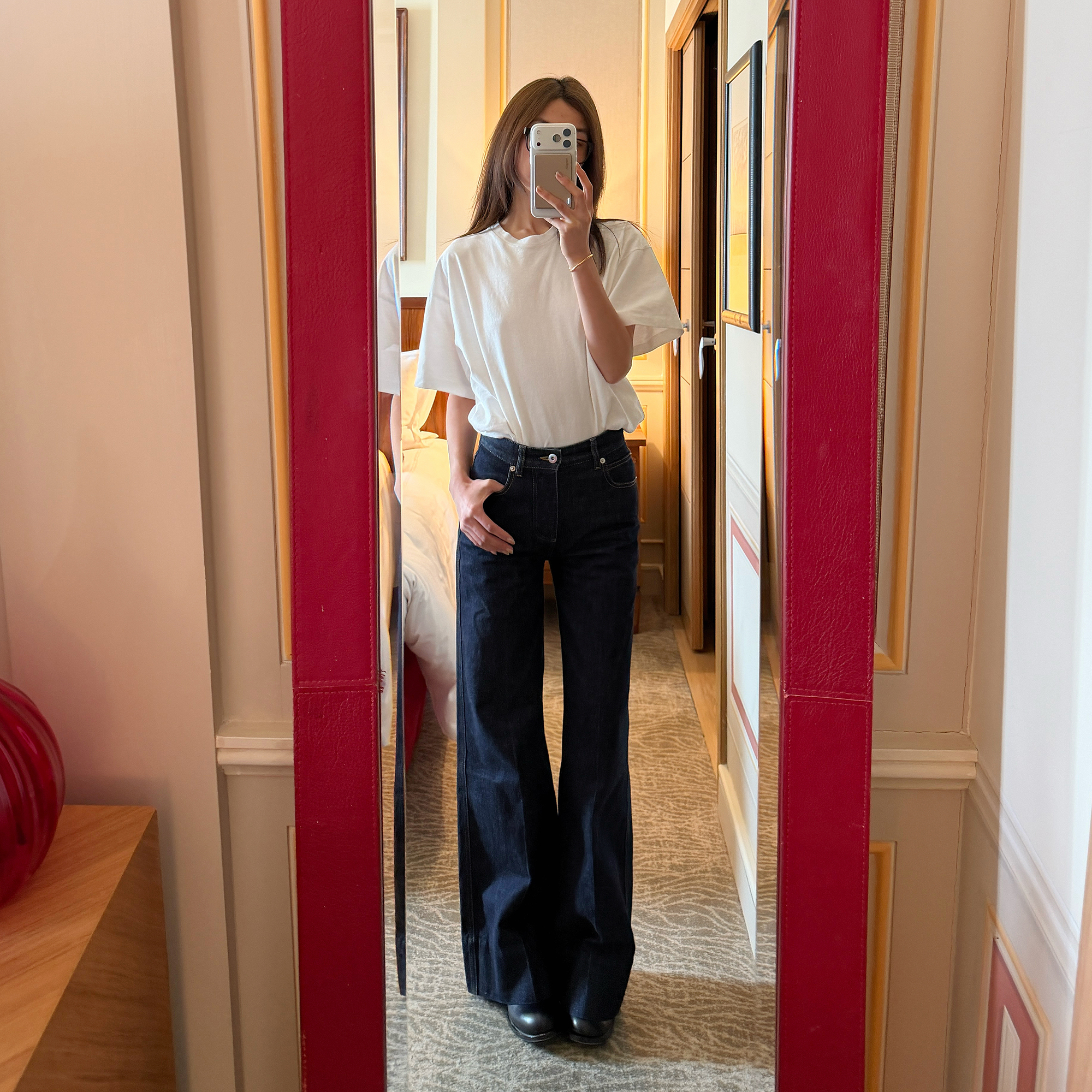 ROMI STUDIO”极简主义“舒适柔和磨毛棉感宽松打底短袖 RWCSSG7270