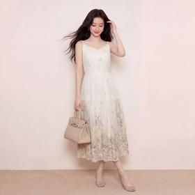 奢姿大码女装2026夏季减龄碎花无袖连衣裙胖妹妹甜美吊带时尚裙子9962854581