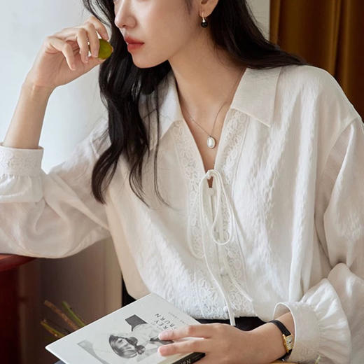 【低至79元，AVANN法式春款衬衫合集】松弛感衬衫法式小众设计，棉&缎面&雪纺长袖衬衫衬衣 商品图2