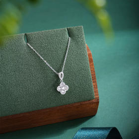 子佩集【钟情四叶】S925银套链【XL070314】时尚四叶草锆石2509