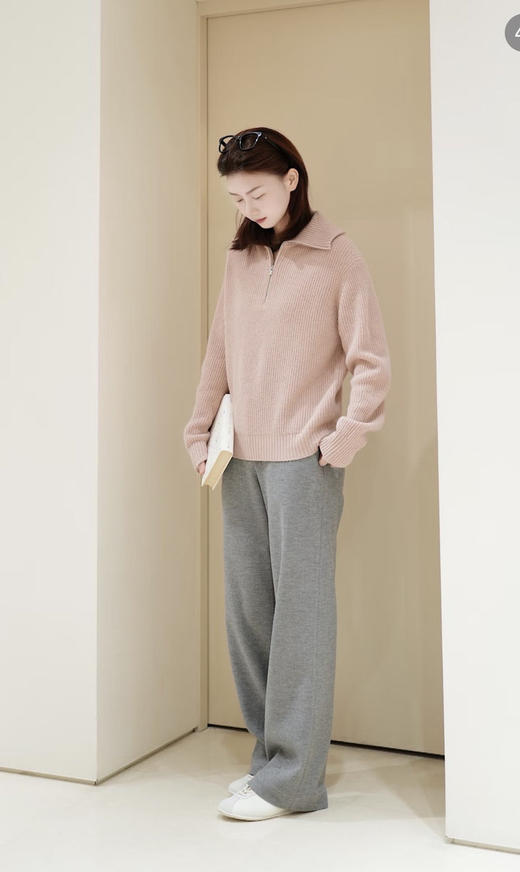 【高品质私服】【IC双面布阔腿裤】利落流畅版型自带长腿滤镜，藏肉又显高G1686-CC【无标出货 介意慎拍】 商品图4