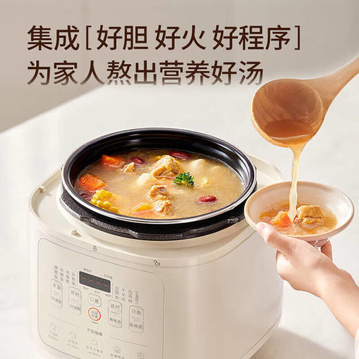 九阳电压力煲5L升晶钻原釜瓷晶双胆深汤多功能电压力锅高压电饭煲 商品图9