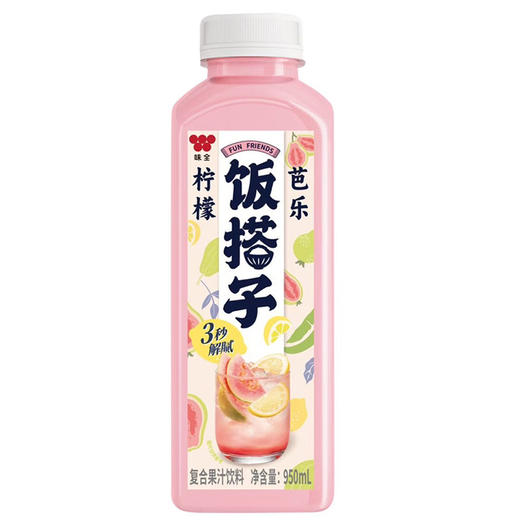 味全饭搭子复合果汁饮料柠檬芭乐果味950ml 商品图0