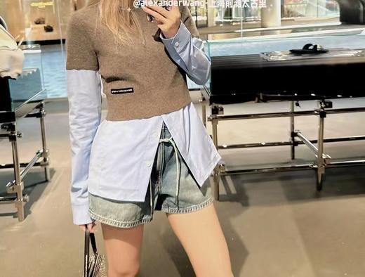 女款短袖针织长袖衬衫la002 商品图3