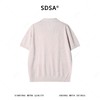 SDSA男装2026新款高贵轻奢简约纯色肌理海鸥领短袖T恤百搭休闲 商品缩略图4