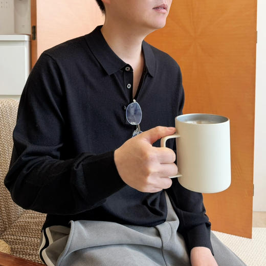 2603303   奢牌 羊毛真丝 POLO领 商品图4