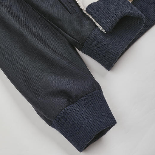 ROMI STUDIO“运动休闲”立领拉链蓝白运动廓形夹克外套RWDSW91807 商品图4