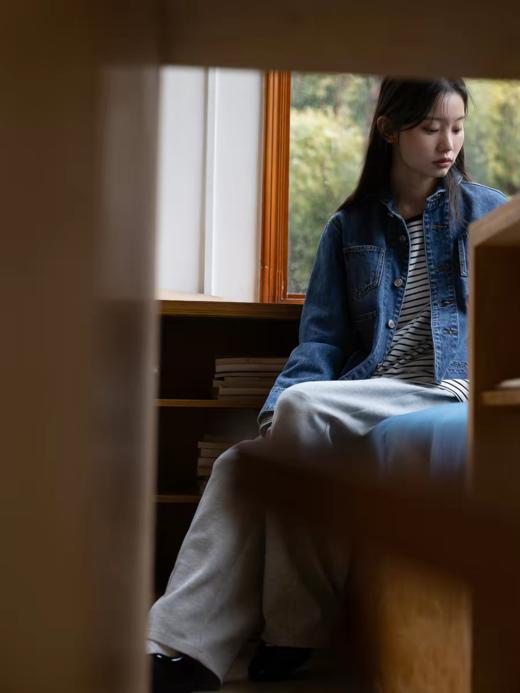 步履不停/6A20027C/水洗牛仔翻领外套 商品图3