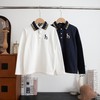 点此购买 120-170哈吉斯春秋季中大童横机翻领长袖POLO衫 gl 342533 商品缩略图0