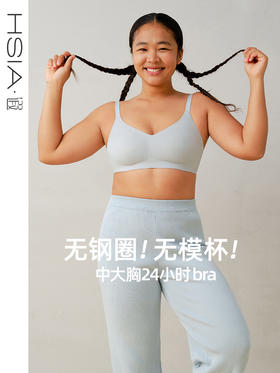 遐【小圆垫】0.5mm超薄透气全罩杯文胸罩无钢圈大胸显小内衣女夏