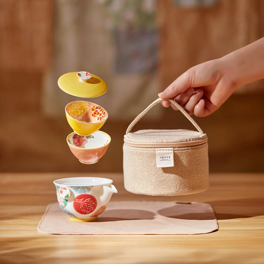 【宫里茶杯】布衣情茶快客杯套装 商品图1