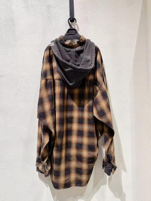 男款格纹连帽外套ji019 商品图1