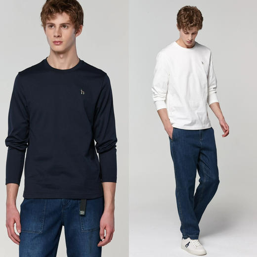 2603302    ha** 丝光棉 长袖tee 商品图0