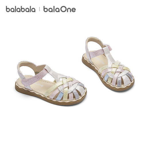 【balaOne】巴拉巴拉童鞋儿童凉鞋女童鞋2026夏季新款多彩休闲鞋 商品图4