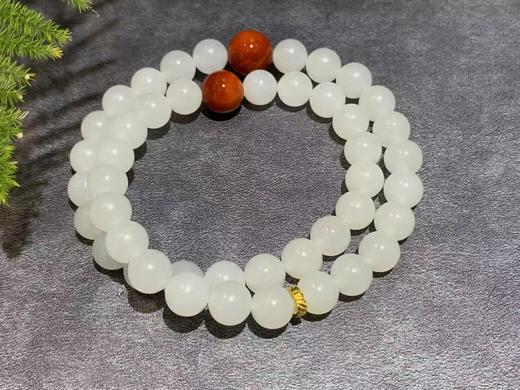 【御珠宫坊】羊脂白玉珠串 商品图0