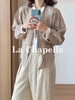 专柜实拍【莱赛尔！高品质】拉夏贝尔/La Chapelle法式撞色领气质慵懒感百搭衬衫极简通勤风上衣女 商品缩略图4