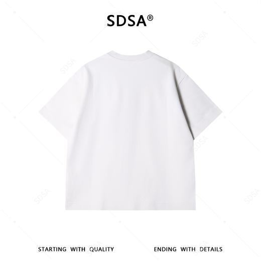 9026SDSA男装2026新款高贵轻奢渐变晕染撞色短袖T恤抽象印花高街上衣 商品图4