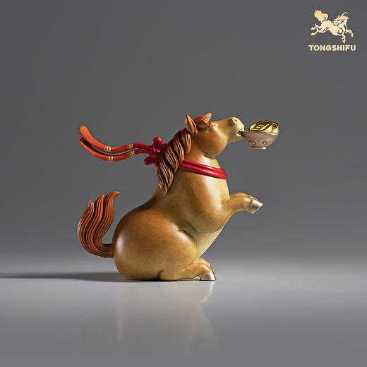 铜师傅《立马发财铜摆件》《马上有钱铜摆件》陕西历史博物馆系列 商品图2