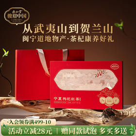 正山堂 宁夏枸杞红茶礼盒装 骏眉中国正宗武夷高香红茶枸杞叶茶送礼