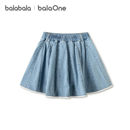 【balaOne】巴拉巴拉童装女童短裙儿童裙子2026夏新款牛仔裙甜美 商品图4