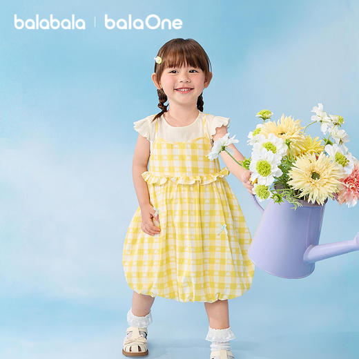 巴拉巴拉童装连衣裙宝宝裙子女童2026新款夏假两件花苞裙甜美可爱 商品图2