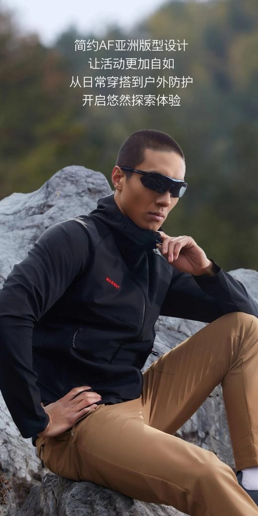 点此购买 猛犸象春秋季男女款抗风拒水弹力软壳夹克 bk 342470 商品图5