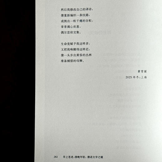 早上苍老 傍晚年轻 德语文学之镜 豆瓣2024年度译者黄雪媛首部文学随笔集 商品图14