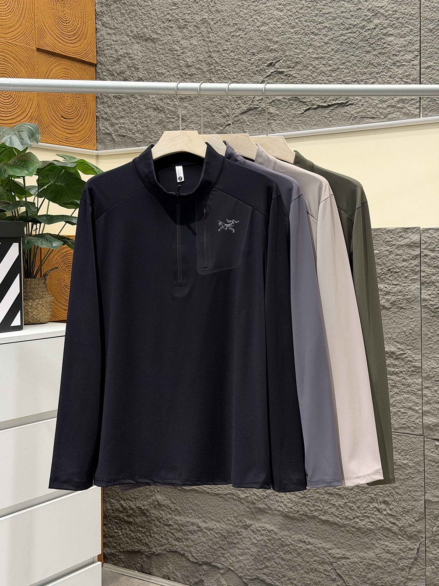 原单，始祖鸟半拉链通勤长袖，运动越野休闲商务全通！