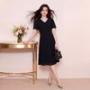 奢姿大码女装2026夏季减龄波点V领连衣裙胖妹妹度假风时尚裙子9962853676 商品缩略图3