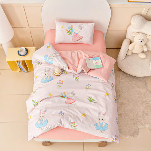 小象咘叮 A类全棉纯棉40支数码印花幼儿园入园三件套 17色可选 商品图4