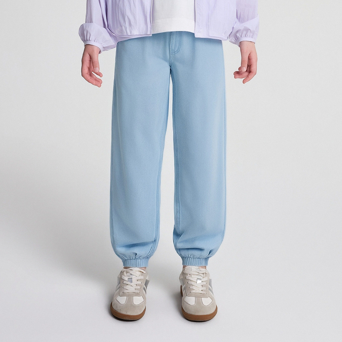 笛莎/Deesha 2026年夏季新款中童裤子束脚棉牛仔裤