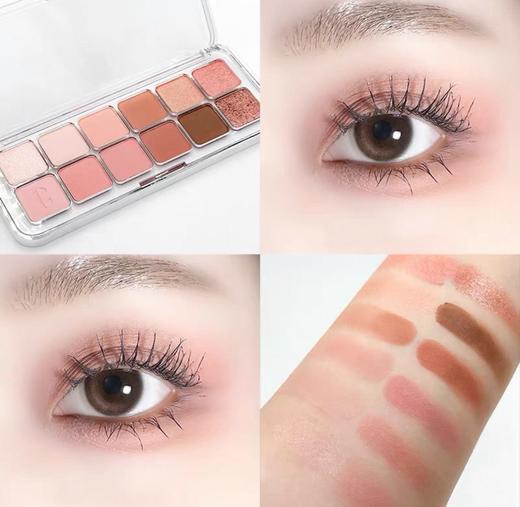 韩国clio眼影12色日常通勤蜜瓜盘01色02新手亮片珂莱欧眼影盘 商品图7