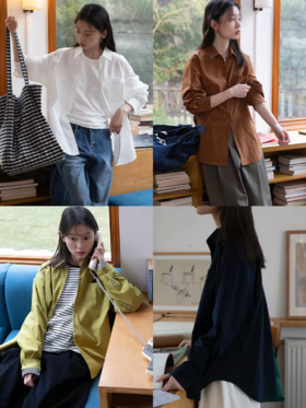 步履不停/6A11301C/窄门襟衬衫