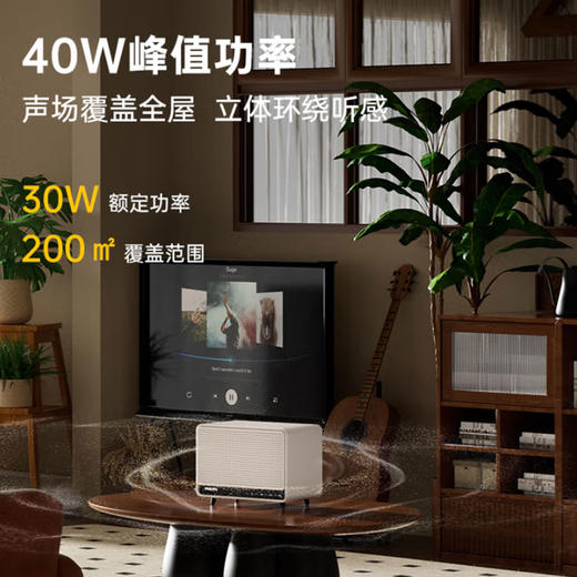 飞利浦（PHILIPS）蓝牙音响复古桌面音箱大音量摆件电脑音响环绕音箱男女生日礼物TAS6500 商品图7