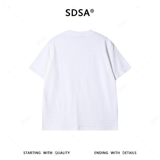 3613SDSA男装2026新款高贵轻奢极简风纯色提花圆领短袖T恤百搭休闲潮 商品图5