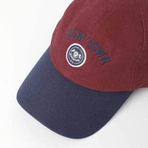 ROMI STUDIO“美式复古”全棉撞色立体刺绣宽檐棒球帽 RWDLP32117 商品图2