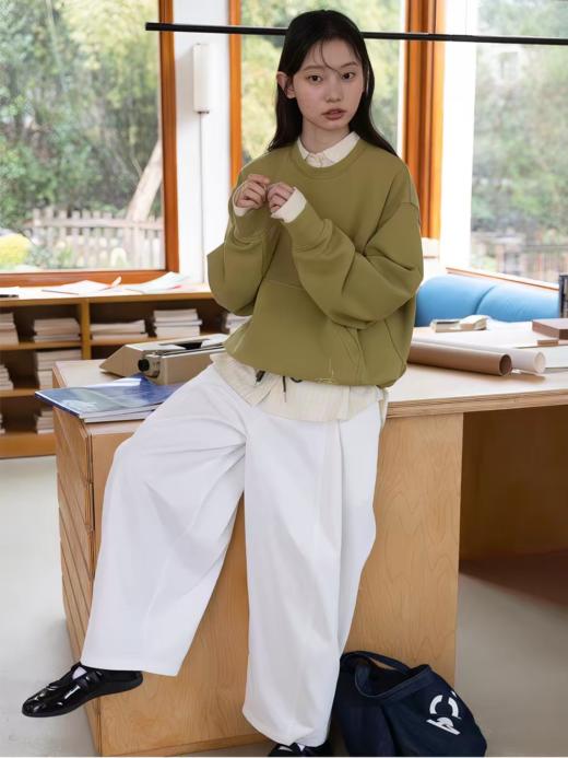 步履不停/6A15118C/圆领绣花卫衣 商品图3